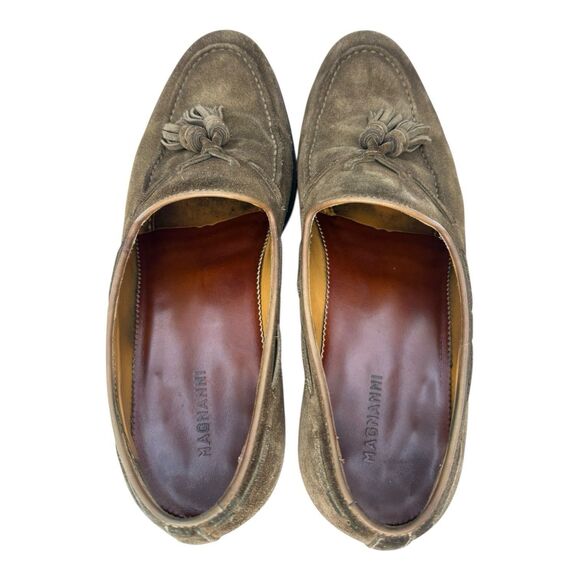 Magnanni Suede Slip On Tassel Loafers Shoes Brown - Mens US 8 / EUR 41 main image 4